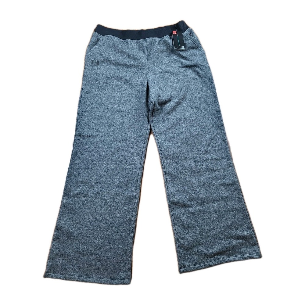 Under Armour Threadborne Fleece Pants Womens XL Loose Fit Open Hem New With Tags